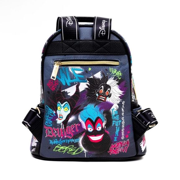 WondaPop Disney Villains Pop Art Mini Backpack in Black. Limited Edition. NWT! - Picture 4 of 16
